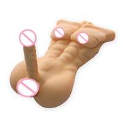 New Arrival 3D Solid TPE Dildo and Anal Sex Strong Half Body sex doll with pussy silicone pussy for women by AUTOMATIC WOMAN